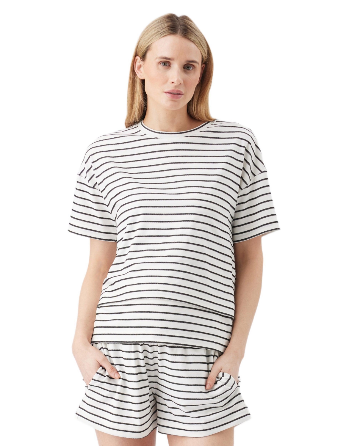 Ripe Maternity Women's Jada Stripe Nursing Tee