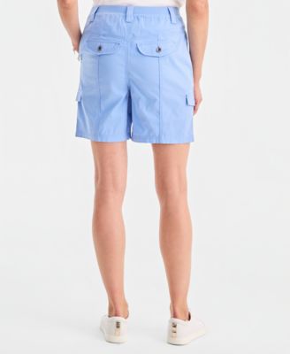 Women's Mid-Rise Comfort-Waist Cargo Shorts