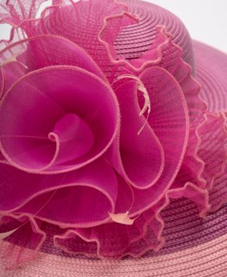 Two-Tone Extra Wide Brim Hat