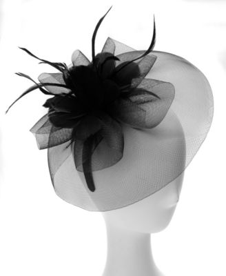 Feather Flower Net Fascinator Hat