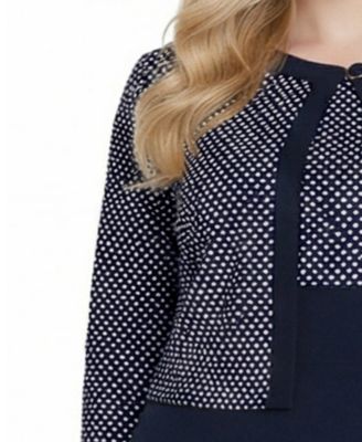 Plus Size 3/4 Sleeve Jacket and Dress Set