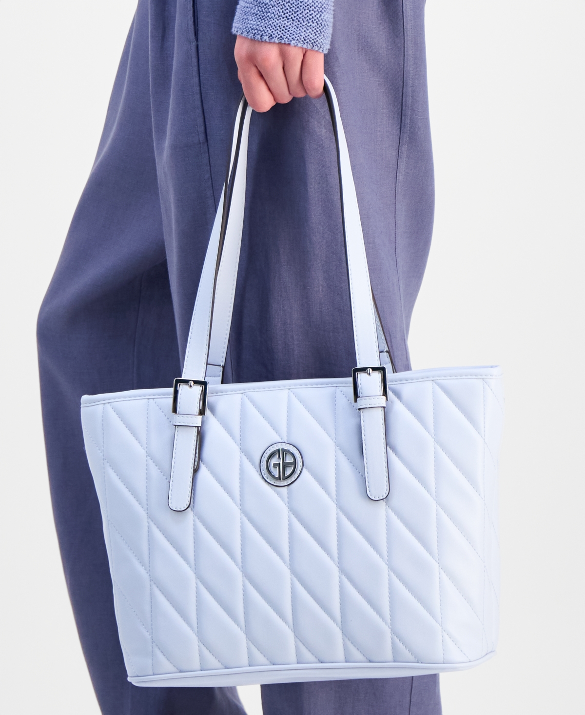 Giani Bernini Large Quilted Tulip Tote