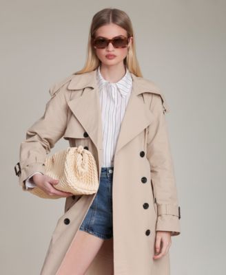 Women's Double Breasted Maxi Trench Coat