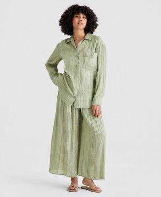 Women's Oversized Satin Shirt