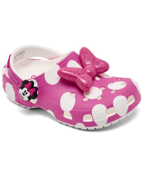 Детские Crocs x Disney Toddler Girls Minnie Mouse Classic Clogs from Finish Line