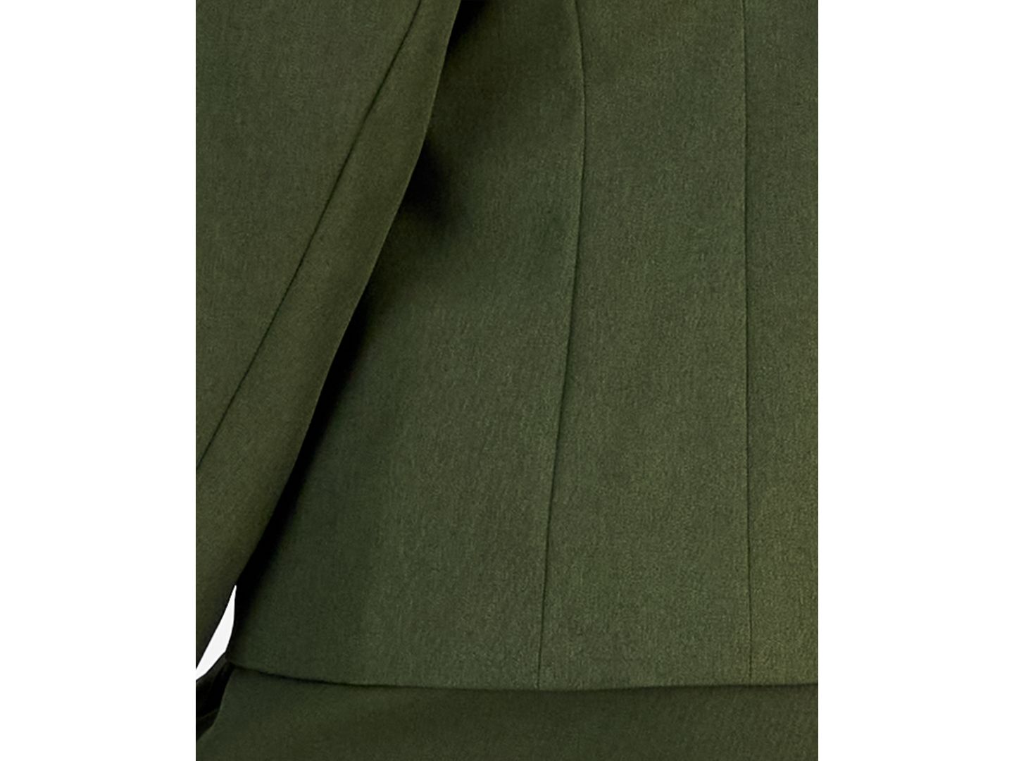 Женские брюки Le Suit Plus Size Two-Button Shawl Collar Blazer & Pant Suit, цвет: Тёмно-зелёный разноцветный — фото 6