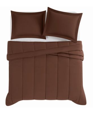 Solid Cotton Percale 2-Pc. Comforter Set, Twin/Twin XL