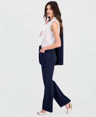 Petite Bird Eye Mid-Rise Pants