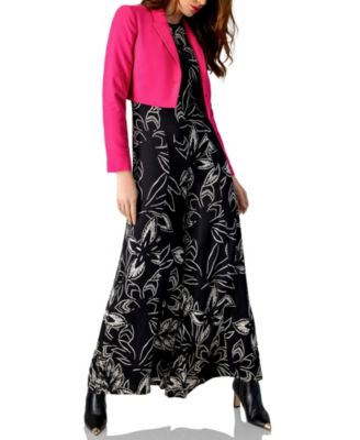 Women's Short Bolero Jacket with Single Front Button