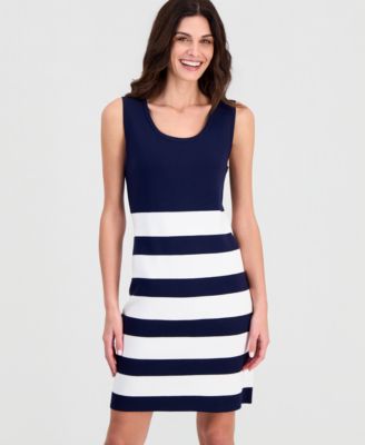 Women's Striped Knit Tank Dress