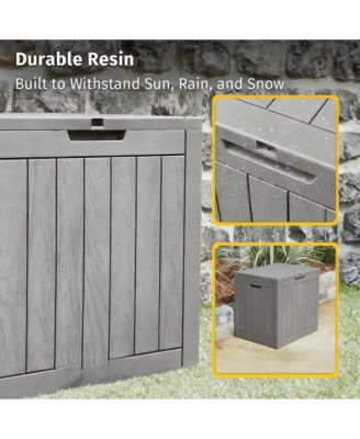 31 Gallon Patio Storage Box, Waterproof & UV Resistant, Multi-Use