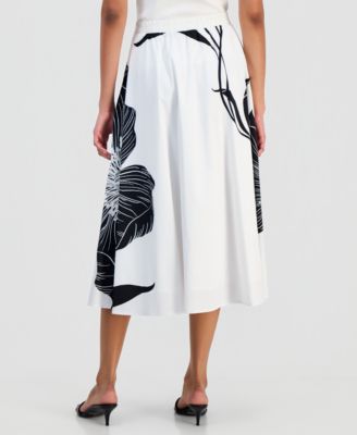 Women's Flared Midi Skirt