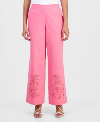 Women's Pull-On Embroidered Pants