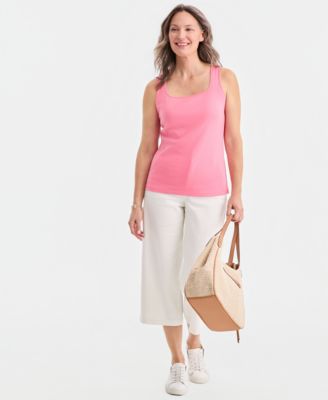 Women's Cotton Square-Neck Tank Top
