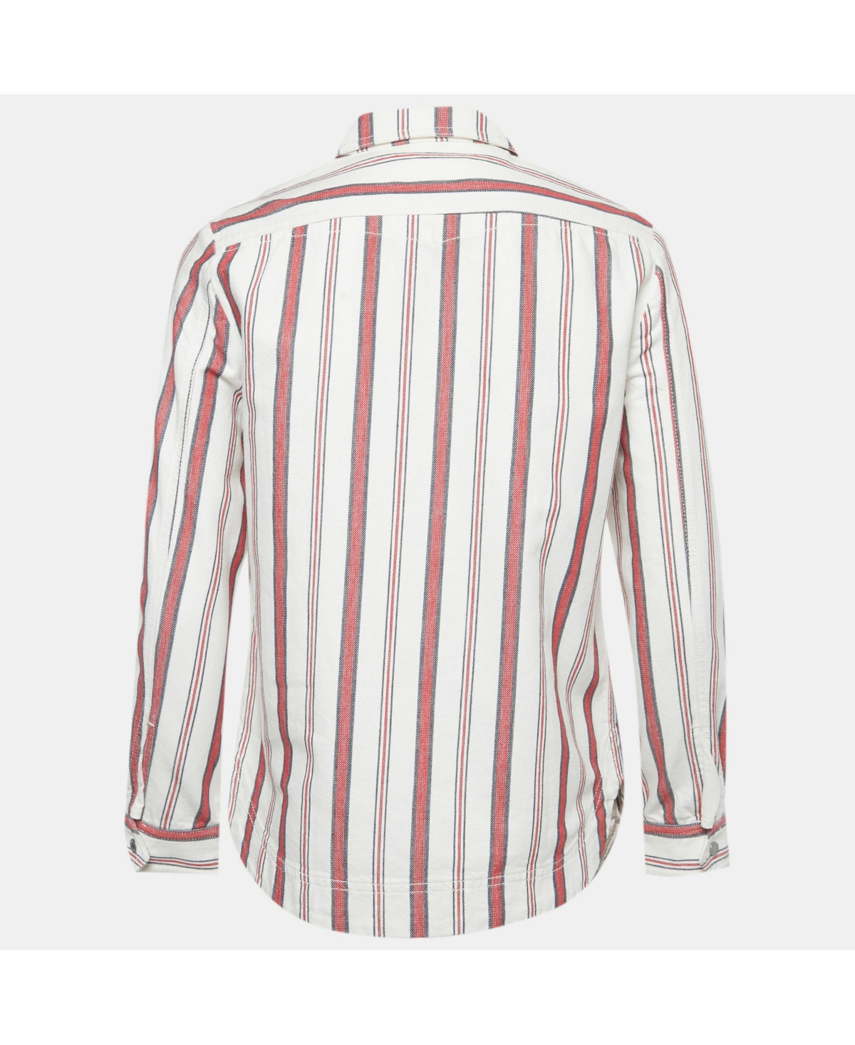 Pre-Owned Zadig & Voltaire Women's White Striped Cotton Tach Raye Jacket