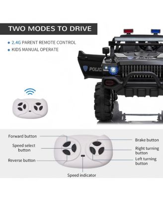 12V Kids Ride On Police Truck with Remote Control