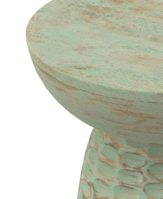 Boyd 13" Mango Wood Solid Accent Table