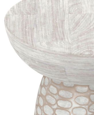 Boyd 13" Mango Wood Solid Accent Table