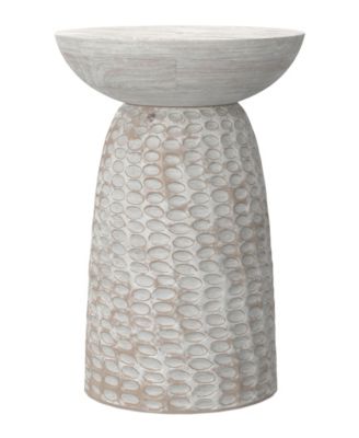 Boyd 16" Mango Wood Solid Tall Accent Table