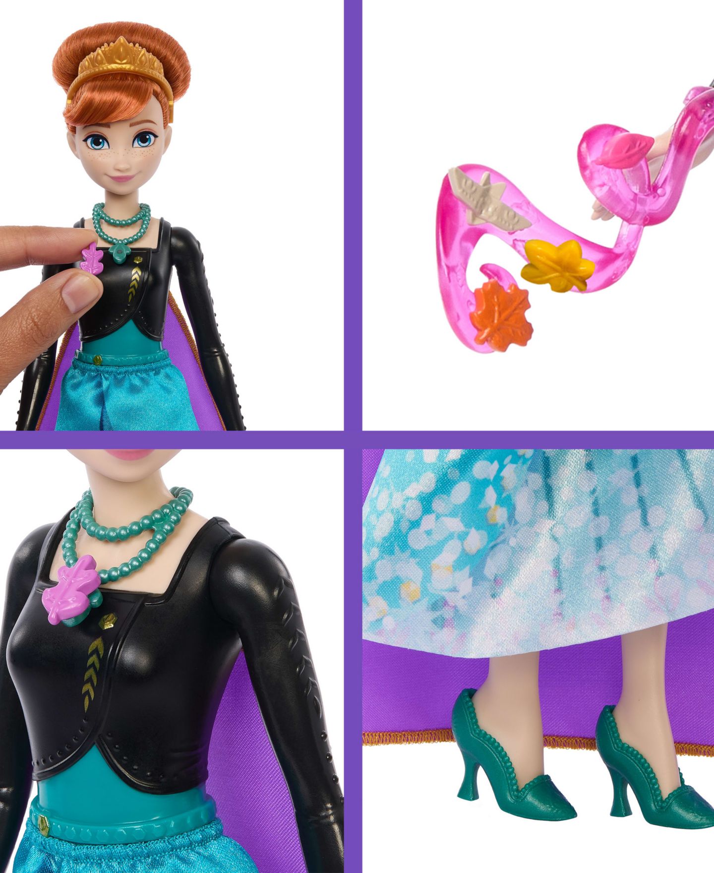 Детская кукла Disney Princess Disney Frozen Jewel Reveal Surprise Anna Fashion Doll — фото 2