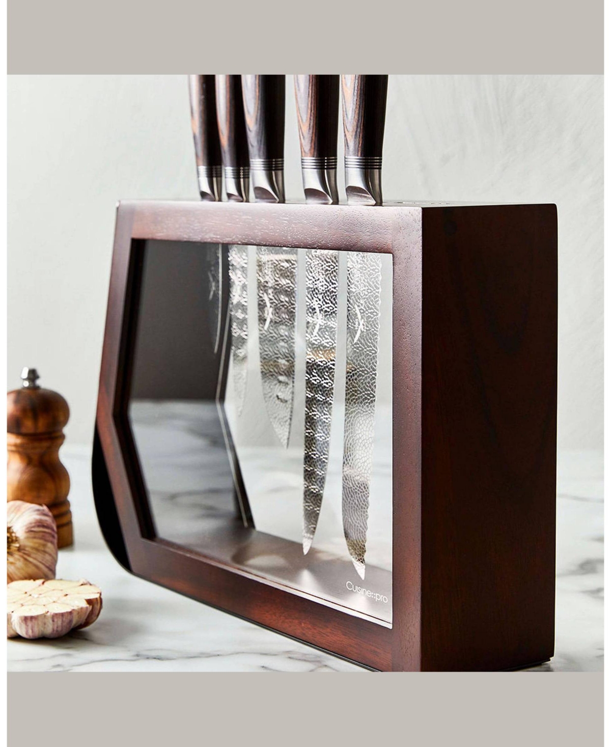 Cuisine::pro Le Connoisseur Haute Stainless Steel 7-Pc. knife Block Set