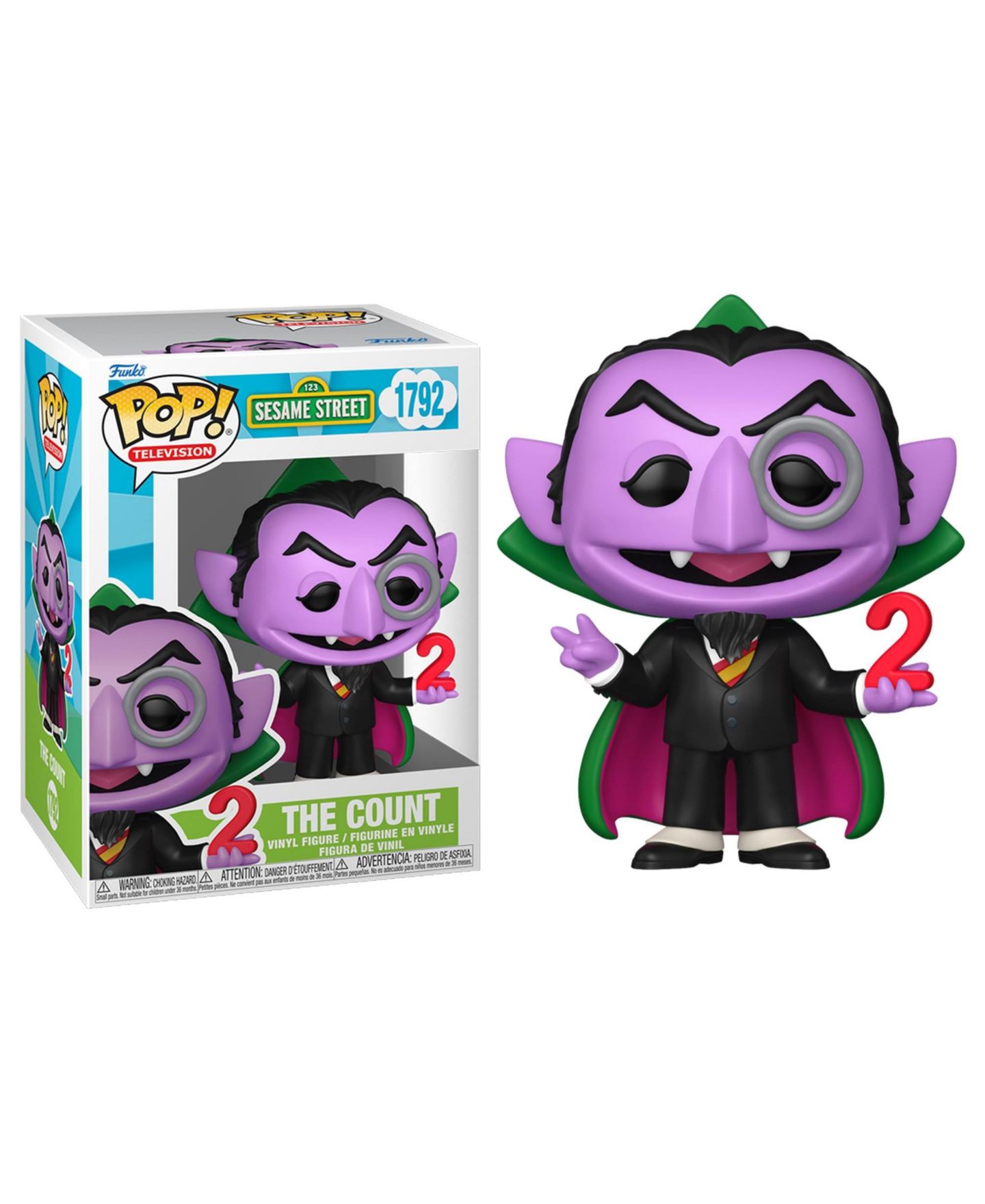 Детская фигурка Funko Pop! The Count Sesame Street 3.75" Vinyl Figure, Ages 3+ — фото 1