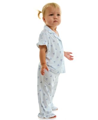 Toddler Mommy and Me Notch Collar Shirt & Pants, 2-Piece Set