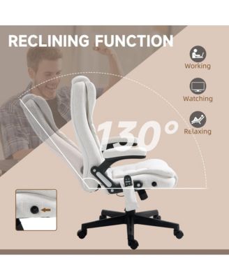 6 Point Vibrating Massage Office Chair with Heat High Back Reclining Executive Chair