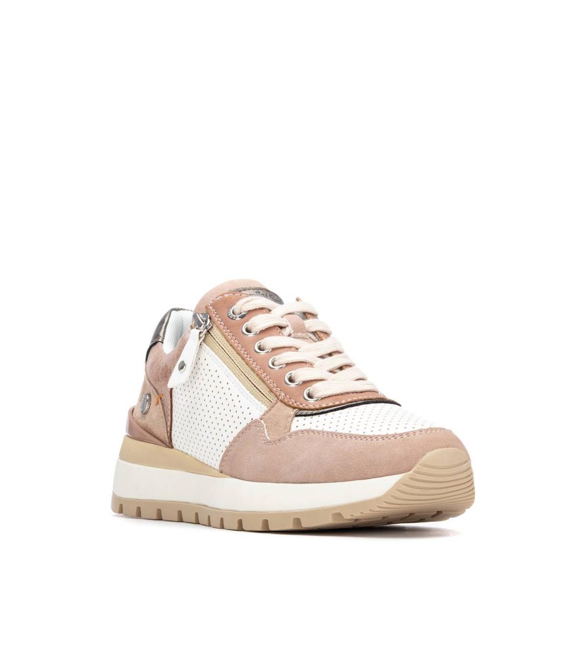 Xti Refresh Collection Women's Casual Lace-Up Sneakers - Nude