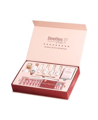 X Press Short Almond French Tip Press-On Nails Kit (224 pcs)