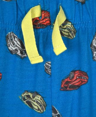 Boys' & Girls' 6-14 Racing Car Top & Shorts, 2-Piece Pajama Set
