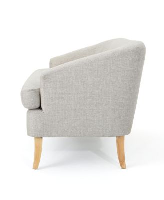 Mid-Century Modern Loveseat with Flared Legs and High-Density Foam