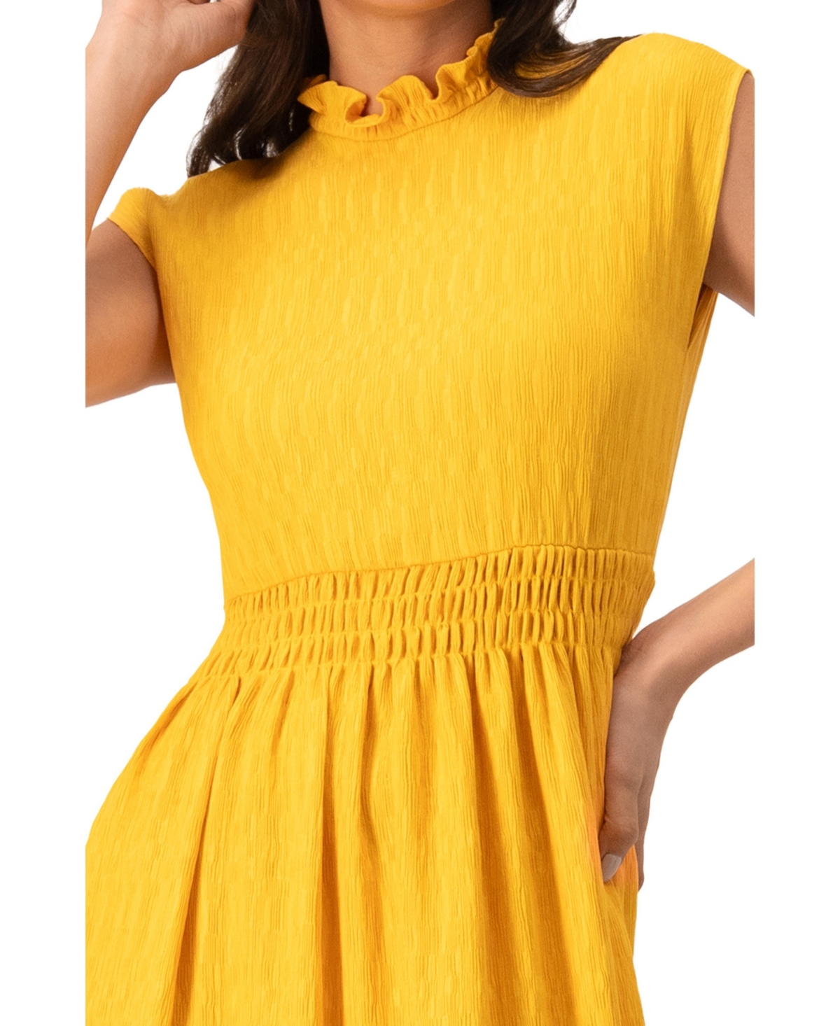 Ivonne Women's Sleeveless High Neck Long Dress