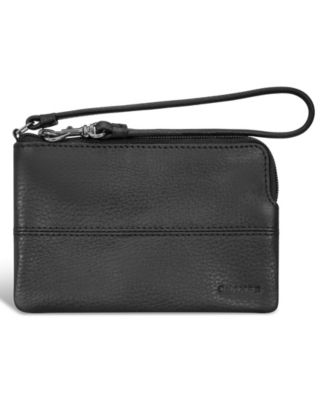 Onyx Collection 6" Leather Wristlet