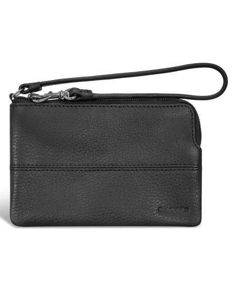 Сумка CHAMPS Onyx Collection 6" Leather Wristlet, цвет: Чёрный
