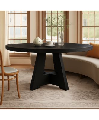 Kitchen Table Round Dining Table for 4 to 47 Inch Round Dinner Table Farmhouse