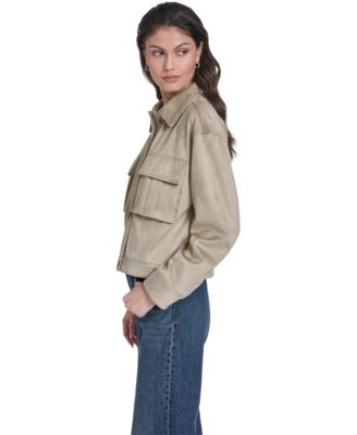 Women's Laydown Collar Front-Button Jacket