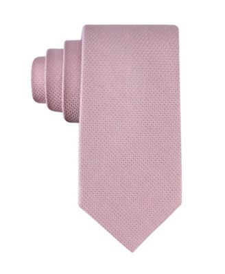 Men's Textured Solid Silk & Linen Blend Tie