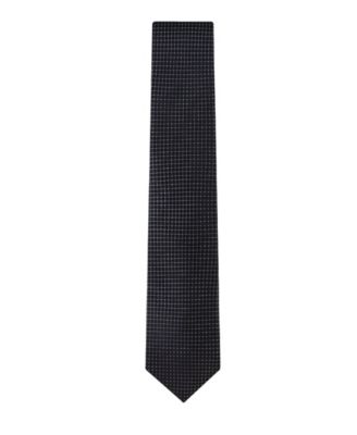 Men's Grid Pattern Silk Tie
