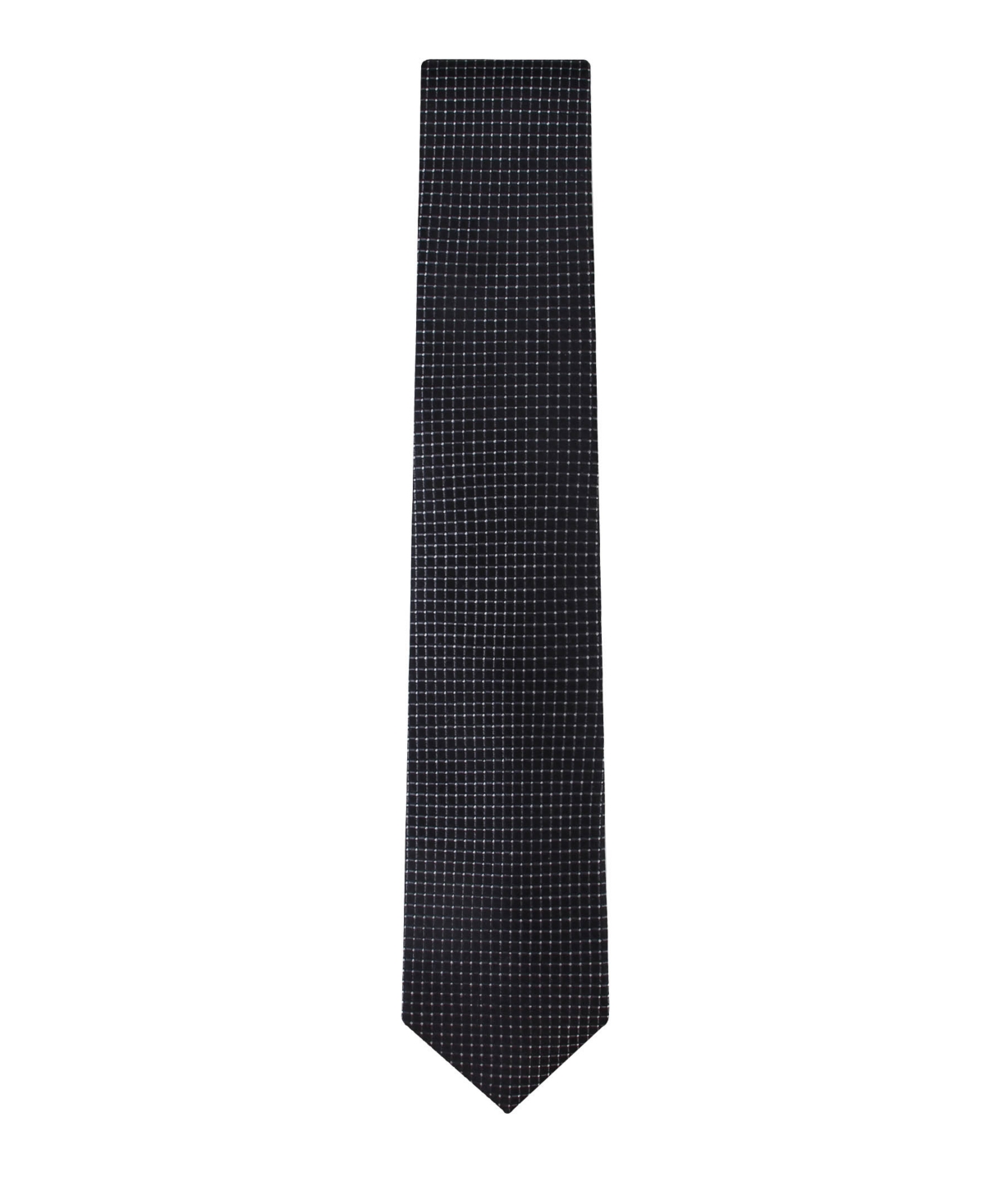 Calvin Klein Men's Grid Pattern Silk Tie