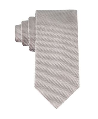 Men's Textured Solid Silk & Linen Tie
