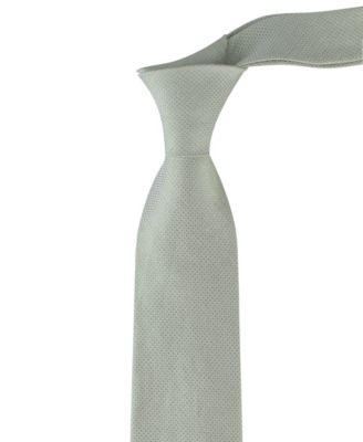 Men's Textured Solid Silk & Linen Blend Tie