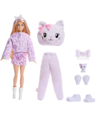 Cutie Reveal Cuddly Series Kitten Doll and Accessories