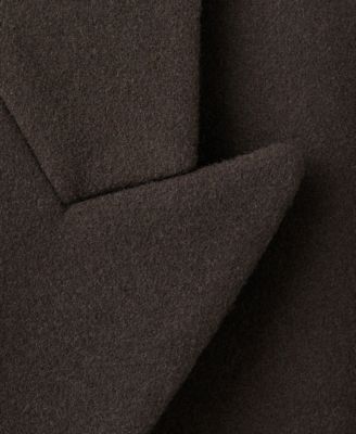 Men's Relaxed-Fit Double-Breasted Wool Coat