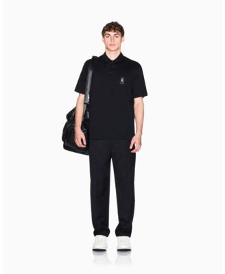 Men's Short Sleeve Mercerized Cotton Logo Polo Shirt