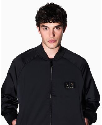 Men's Black and Gold Bomber Jacket