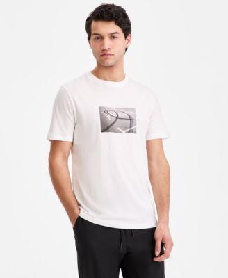 Men's Cotton Logo Graphic Crewneck T-Shirt