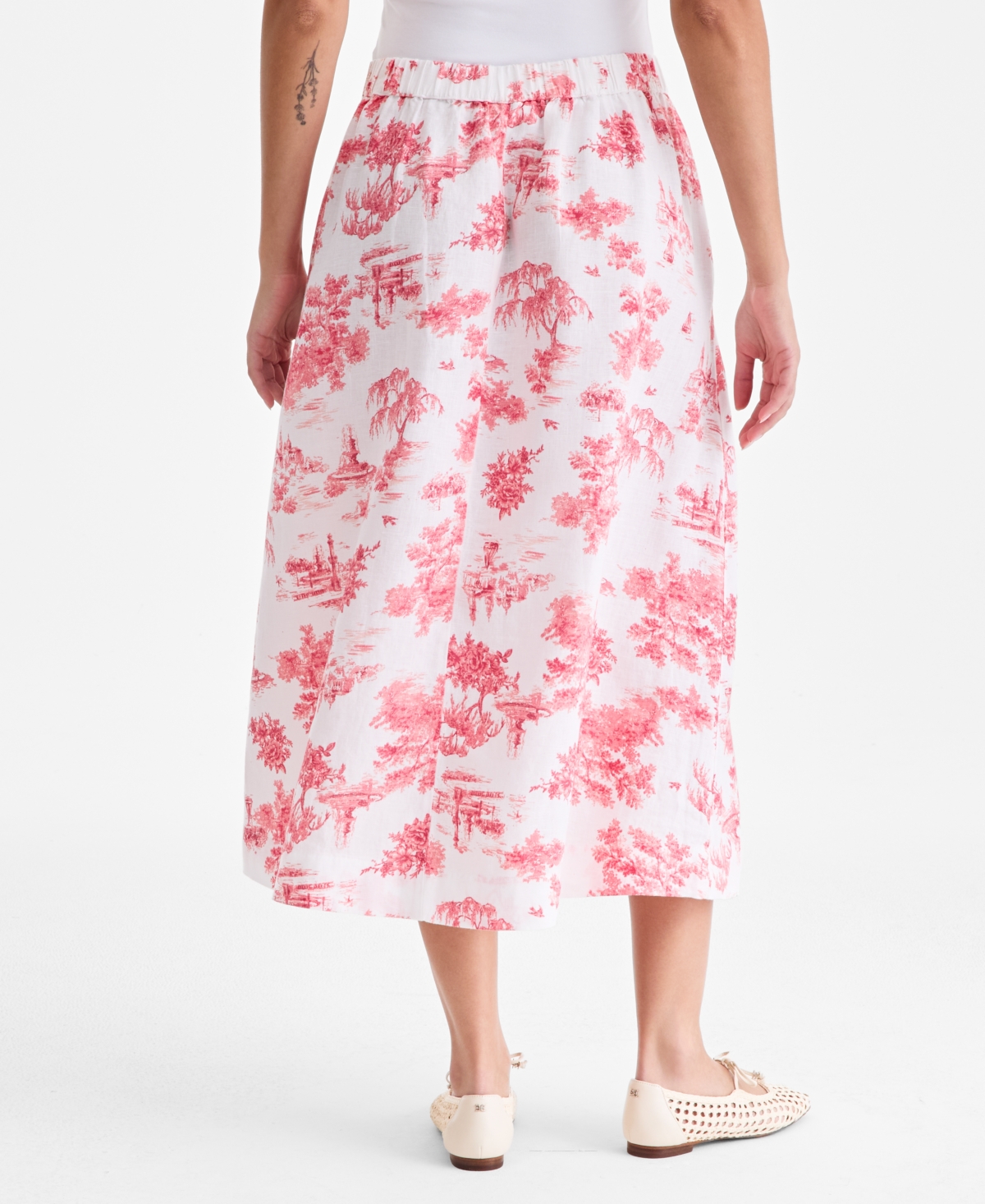Charter Club Women's 100% Linen Midi Skirt, Macy's Exclusive