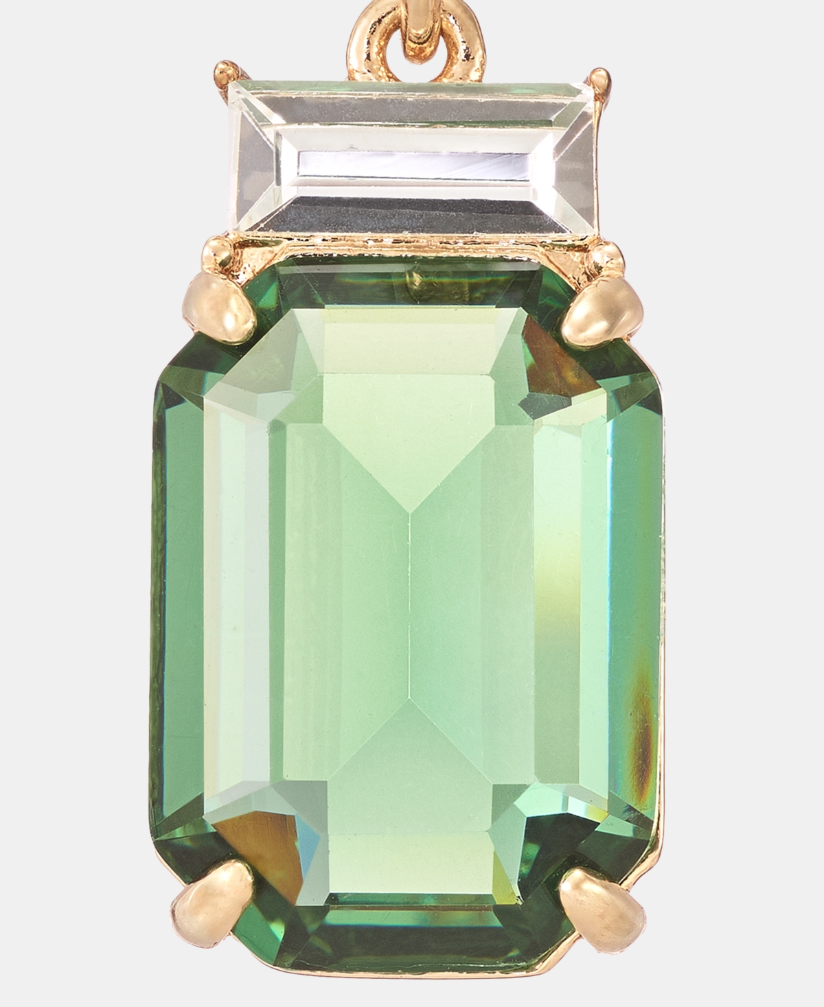 Lauren Ralph Gold-Tone Boxed Blue Stone Drop Earrings