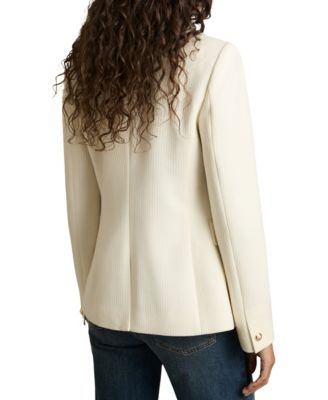 Women's Tailored Fit Textured Double Breasted Blazer